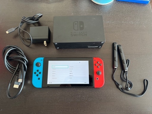 【箱付き/美麗品】Nintendo Switch ネオンブルー ネオンレッド　動作確認済み バッテリー強化版 初期化済み