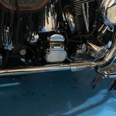 ハーレー　エボ　フィッシュテールマフラーの画像