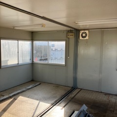 スーパーハウス2連棟　事務所　物置　プレハブユニットハウスコンテナハウス　三協フロンティアの画像