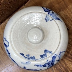 時代物 茶道具 白倉窯 名工 伊村徳子 作 山水図 水指 共箱 在銘 良品 茶器 煎茶道具 煎茶器 懐石道具 華道具 花器 和骨董 和美術 骨董 古玩の画像