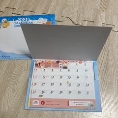 【新品・未使用】2026年　アフラック　卓上カレンダー　人気の画像
