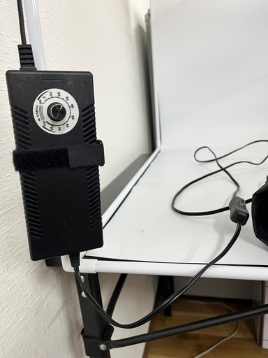 撮影ブース　ボックス　照明　　調整