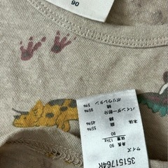 90USED 恐竜の半袖Tシャツの画像