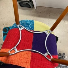 石2601-371 イームズ　リプロダクト　パッチワーク椅子　キズ汚れ有りの画像