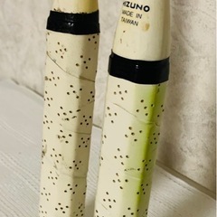 昭和レトロ ミズノ 木製バドミントンラケット 2本（手渡し）の画像