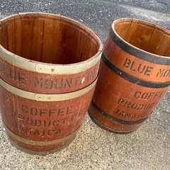 樽　2個セット　coffee　インテリア　の画像