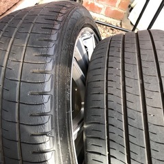 ★美品★プリウス・86・BRZ・レガシィ・インプレッサ・現行シエンタ等に★安心のトピー製セレブロ17インチアルミホイール＋ダンロップエナセーブEC204・7J＋48・PCD100・5穴・215/45R17バリ山★の画像