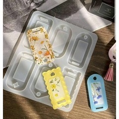 タグ デザイン DIY シリコン型モールド　新品未使用の画像