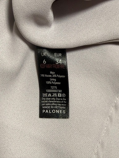 日本未発売　PALONES インポート　オーロラ　フレア　アシンメトリー　スカート　リボン　シフォン　ブルー　オーガンジー　ロング