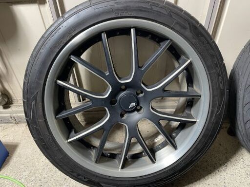 RAYS ブラックフリートV827C 22インチ コンケイブ 4本セット