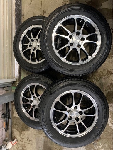 クラウン外し　215/60R16 ブリヂストンVRX3 ２４年製　ホイール付き4本セット