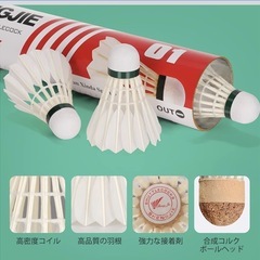 【新品】バドミントンシャトル10個の画像