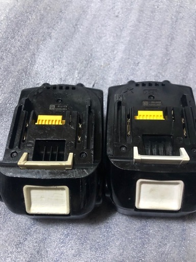 ②マキタ18vバッテリーBL1850、中古美品２個