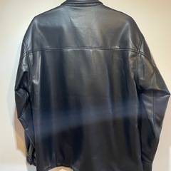 新品未使用ナノユニバース フェイクレザージャケット M 黒 新品未使用の画像