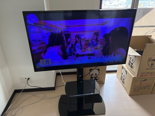 値下げ中LGテレビ49インチ テレビ台付き