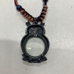 I 2601-376 福を呼ぶ　フクロウ型　ルーペペンダントの画像