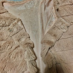 一度着用GRL Mサイズ フェイクファーカーディガン、ボレロ ベージュの画像