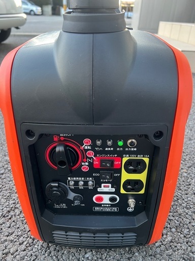 【静音・軽量発電機】GV-16i インバーター発電機(KOSHIN)中古