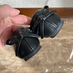 breeze ブラックバレエシューズ リボン付きの画像