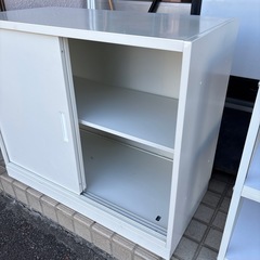 キャビネット 2段  鍵付き 　スチールラック の画像