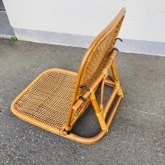 ラタン　座椅子　2脚セット　籐　折り畳み　和風　アジアンの画像