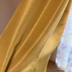 【取引先決定】最終値下げ【Sybilla(シビラ)】オーダーカーテン　ゴールド　両開き用　掃き出し窓　① の画像