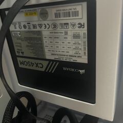 ASUS AP201 ホワイト(MicroATXケース)＋CORSAIR CX450M(電源ユニット)の画像