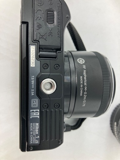 【トレファク足立扇店】ﾐﾗｰﾚｽ一眼ｶﾒﾗ Nikon 1 J5 ﾚﾝｽﾞｾｯﾄ 充電器付 ﾚﾝｽﾞ:18.5ｍｍ/10-30ｍｍ