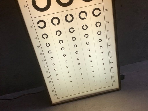 昭和　レトロ　ヴィンテージ　アンティーク　古道具　視力検査　視力検査機　古物 昭和レトロ⭐︎ 国際式 視力検査機 ⭐︎ヴィンテージ インテリア 照明