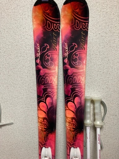 Hartスキー板、DROMITEブーツ、ストックの3点セット