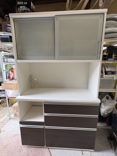 【リサイクルサービス八光】幅118　松田家具 キッチンボード　ターキー｜モイス加工｜高機能レンジボード