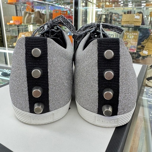 ☆ドリーム荒牧店☆GUCCI グッチ ラメ・シューズ 2210 サイズ9（約27cm）