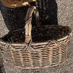 　籠　葛のつるカゴ　2個セット　花かご　の画像