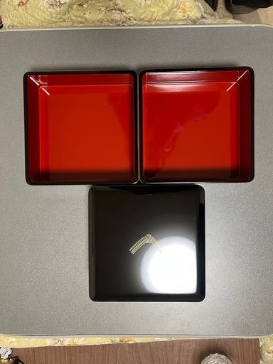 赤黒重箱3段セット