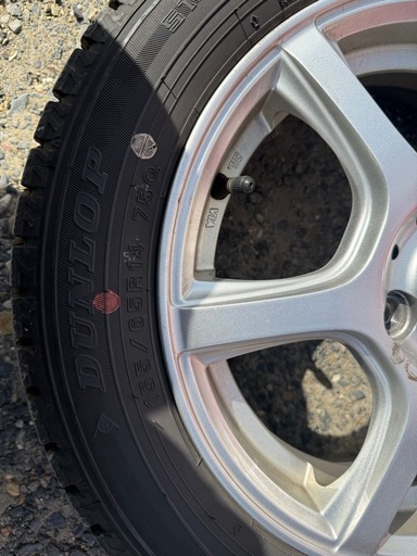 ダンロップ ホイール付 スタッドレスタイヤ 155/65R14