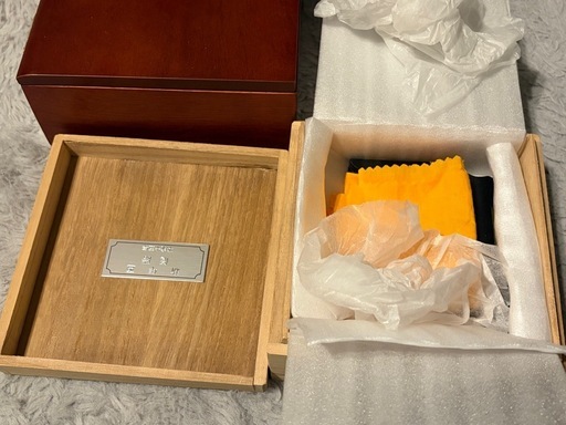 銀杯が入っていた木箱 (ろくろ) 柏林台のその他の中古あげます・譲り