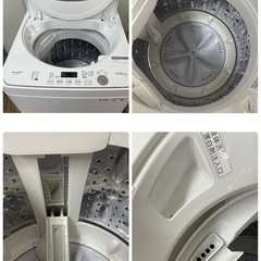R238 ☀️ SHARP / シャープ 洗濯機（洗濯4.5㎏) 21年製 ES-GE4E ⭐ 動作確認済 ⭐ クリーニング済の画像