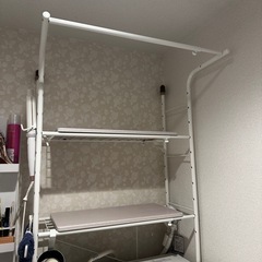 生活雑貨　伸縮性ランドリーラックの画像