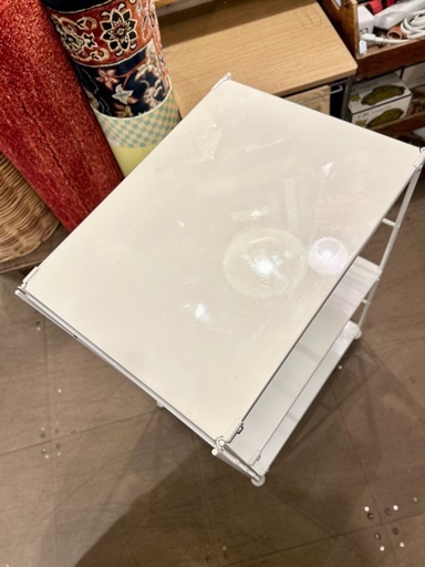 《売約済》無印 無印良品 MUJI スチール ユニットシェルフ シェルフ 棚 ラック オープンシェルフ 花台 コーナーラック シンプル muji 検　ライトグレー　グレー