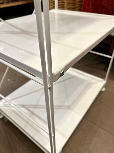 《売約済》無印 無印良品 MUJI スチール ユニットシェルフ シェルフ 棚 ラック オープンシェルフ 花台 コーナーラック シンプル muji 検　ライトグレー　グレー