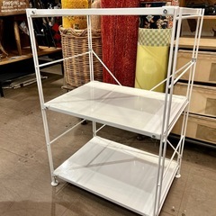 無印 無印良品 MUJI スチール ユニットシェルフ シェルフ 棚 ラック オープンシェルフ 花台 コーナーラック シンプル muji 検　ライトグレー　グレーの画像