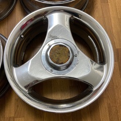 ウェッズ メッキホイール 17インチ　PCD139.7 6穴　3本スポーク ハイエースにの画像