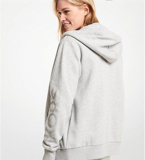 KORS オーガニックコットンブレンド ジップアップ パーカー