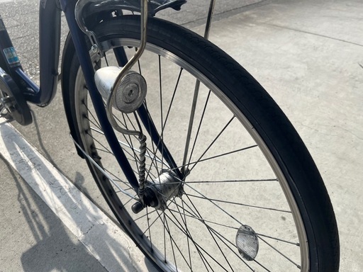 【完売御礼】【大人用】整備済中古自転車 サイモト26型コラット 紺色 <自転車のオオムラ 静岡店>