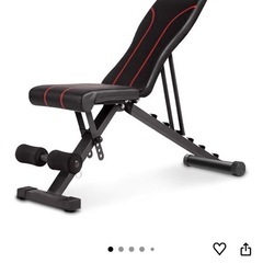 今月末まで可変式ダンベル24キロ2つ、トレーニングベンチまとめてセットで15000の画像