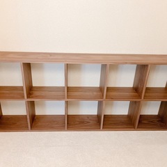 無印良品　スタッキングシェルフ　追加5段　ウォールナット材の画像