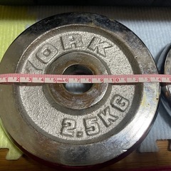 クロームメッキダンベルセット中古の画像