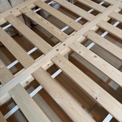 LOWYA すのこ　ベッドフレーム　セミダブルの画像