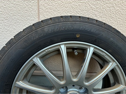 【受け渡し予定者決定】【KYOHO製】185/60R15 スタッドレス＋アルミ4本 2018年製 フィールダー使用