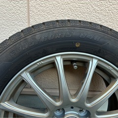 【KYOHO製】185/60R15 スタッドレス＋アルミ4本 2018年製 フィールダー使用の画像